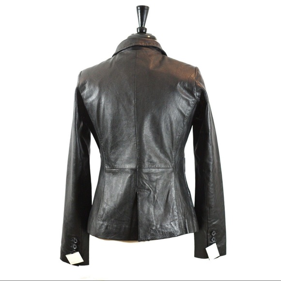 Sinequanone Coat NWT Small Leather Black Jacket - Picture 2 of 6